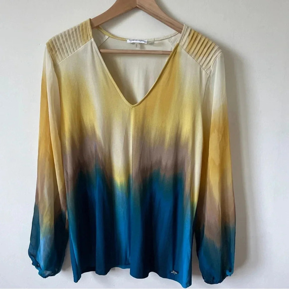 Calvin Klein Tops - Calvin Klein Colorful Blouse- Size M